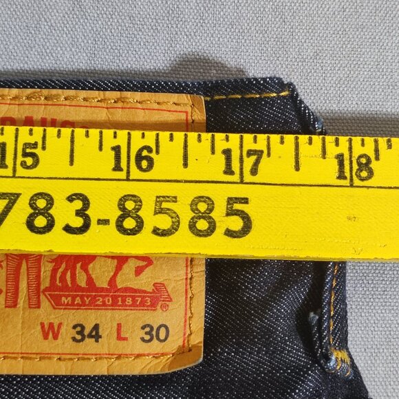 Levi's 569 Loose Fit Straight Jeans Men's Size W34/L30 Dark Ink Blue Colour - Picture 12 of 14